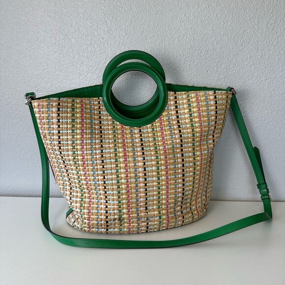 Kate Spade Jena Straw Leather Large Tote - Picture 2 of 15